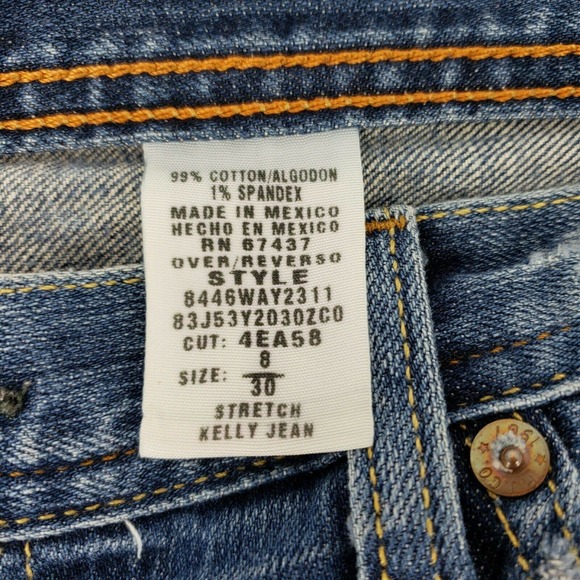 RL Polo Jeans Womens Sz 8/30 Stretch 5 Pocket Rise Kelly Jeans - Picture 7 of 8